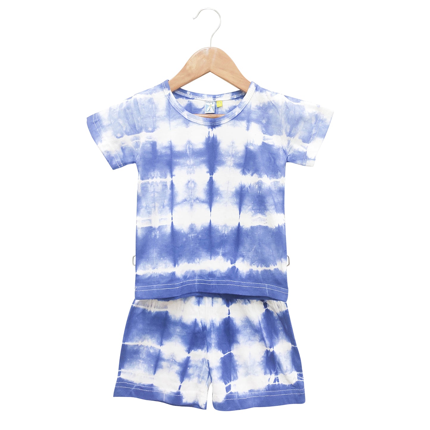 Indigo Splash Tie Dye Play Suit Night Wear Set
