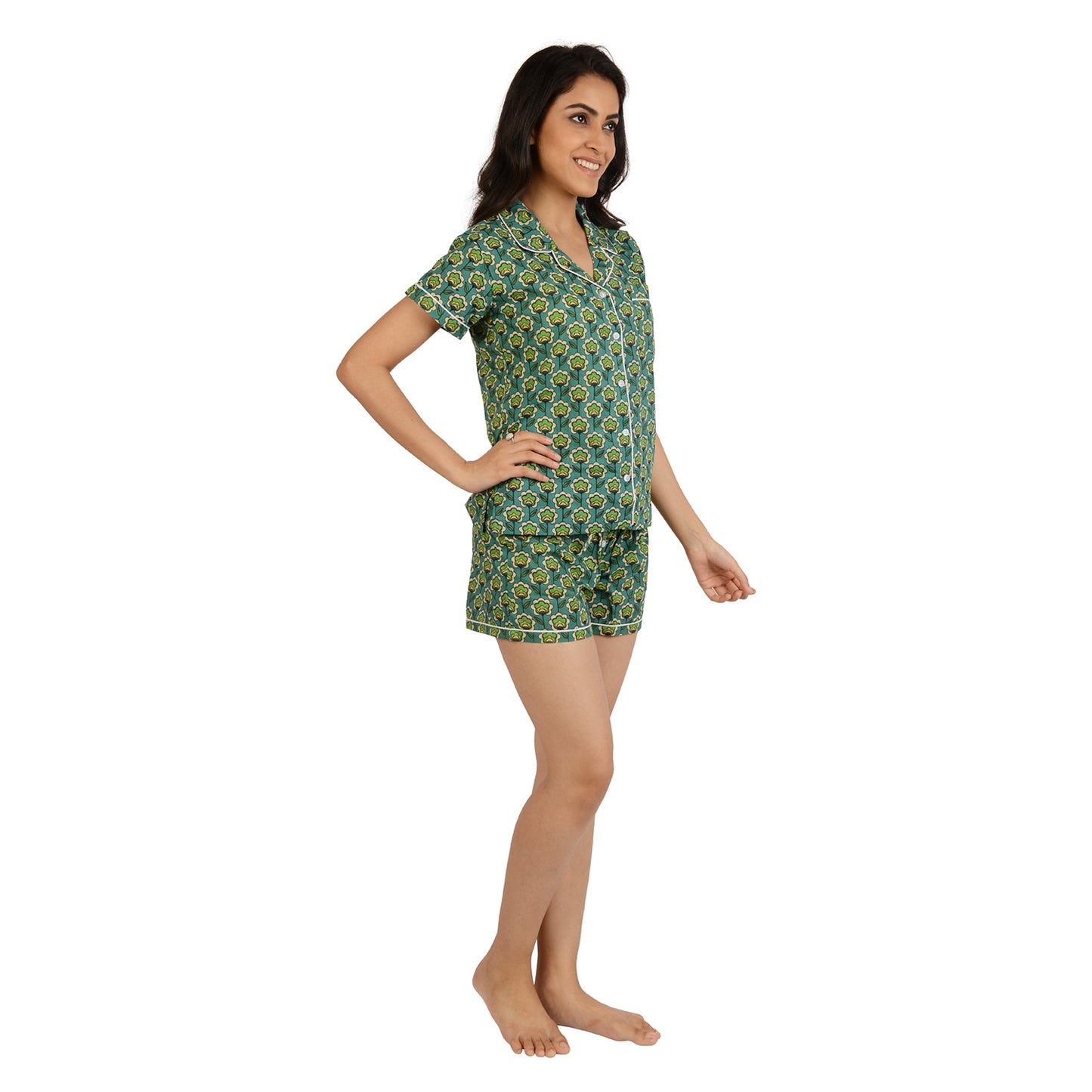 Daffodil Dance Printed Pajama Set