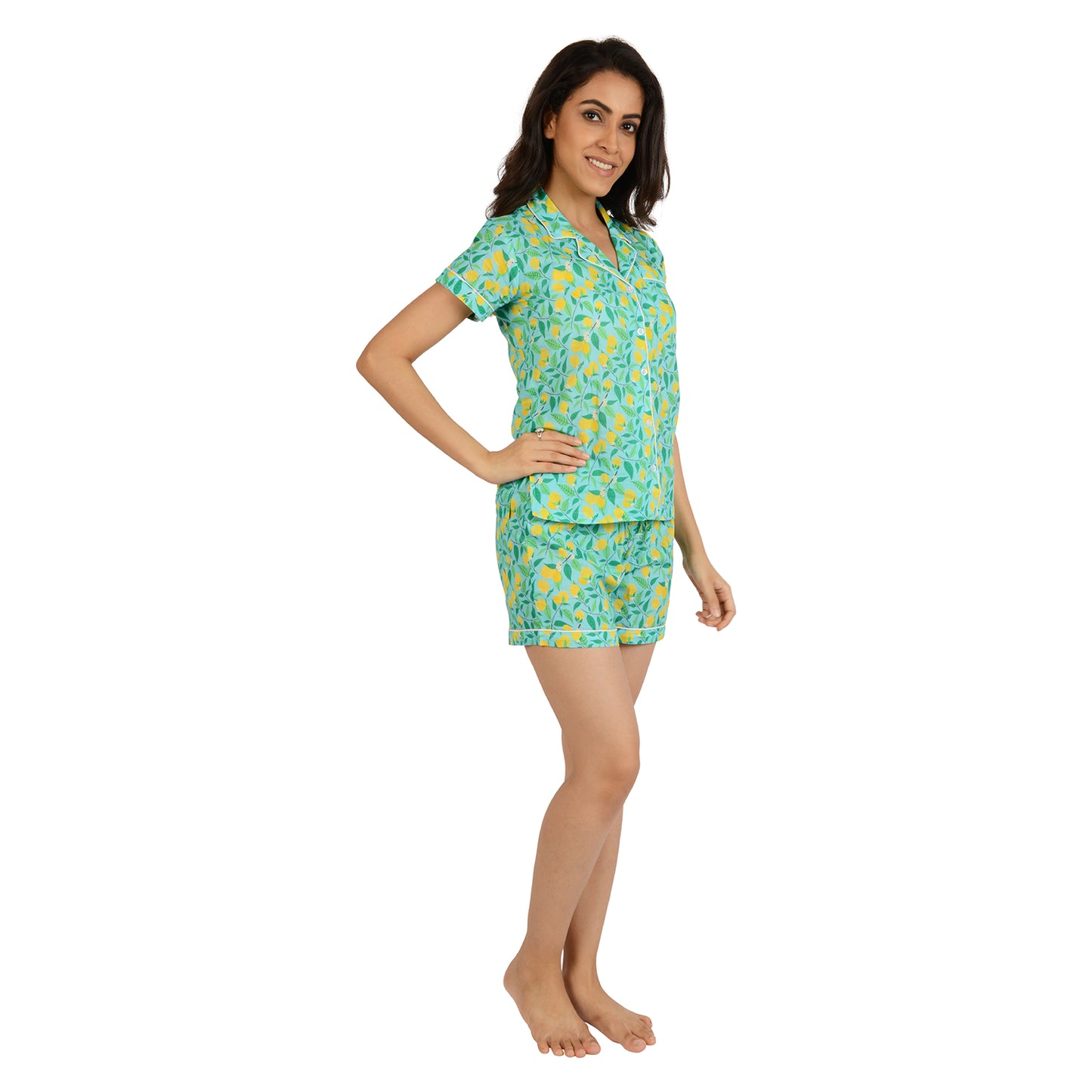 Limon Orchard Printed Pajama Set