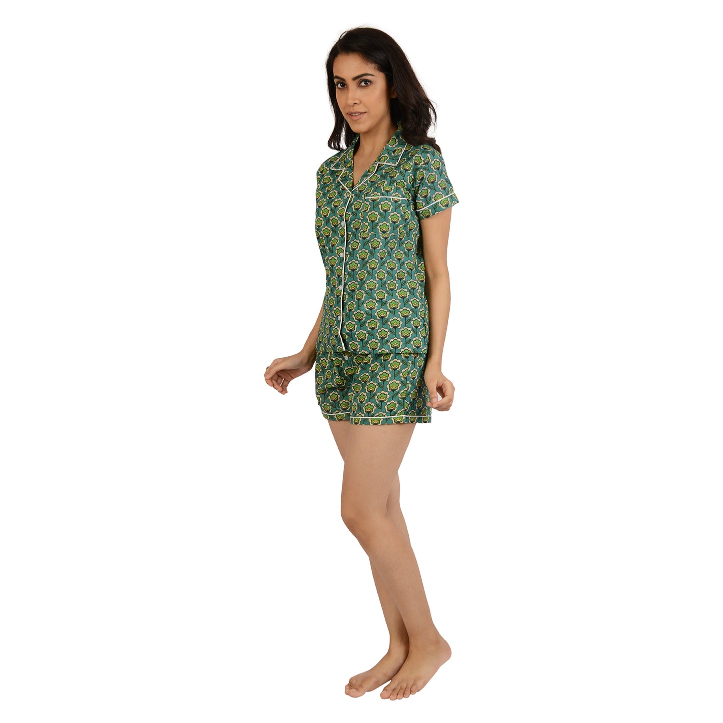 Daffodil Dance Printed Pajama Set