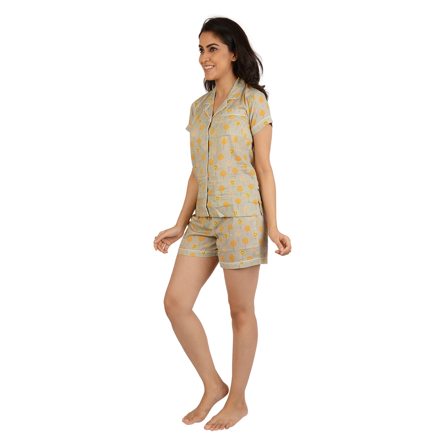 Dandelion Dance Printed Pajama Set
