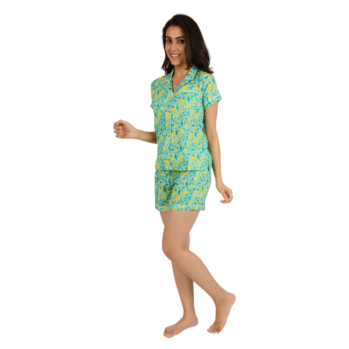 Limon Orchard Printed Pajama Set