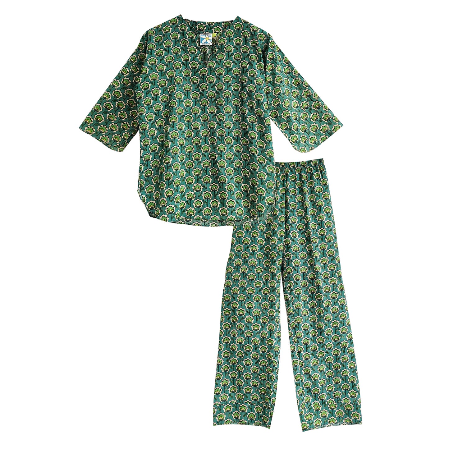DAFFODIL DANCE PRINTED PYJAMA SET