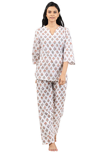 Bloom Bouguet Printed Pajama Set
