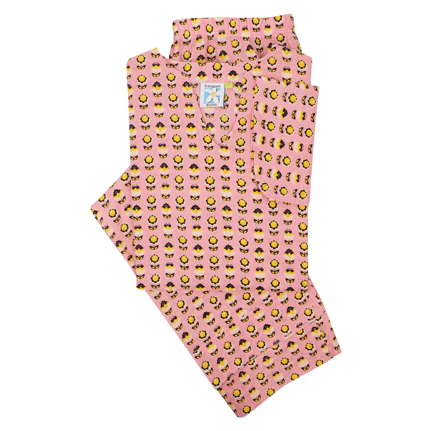 Posie Pink Printed Pajama Set