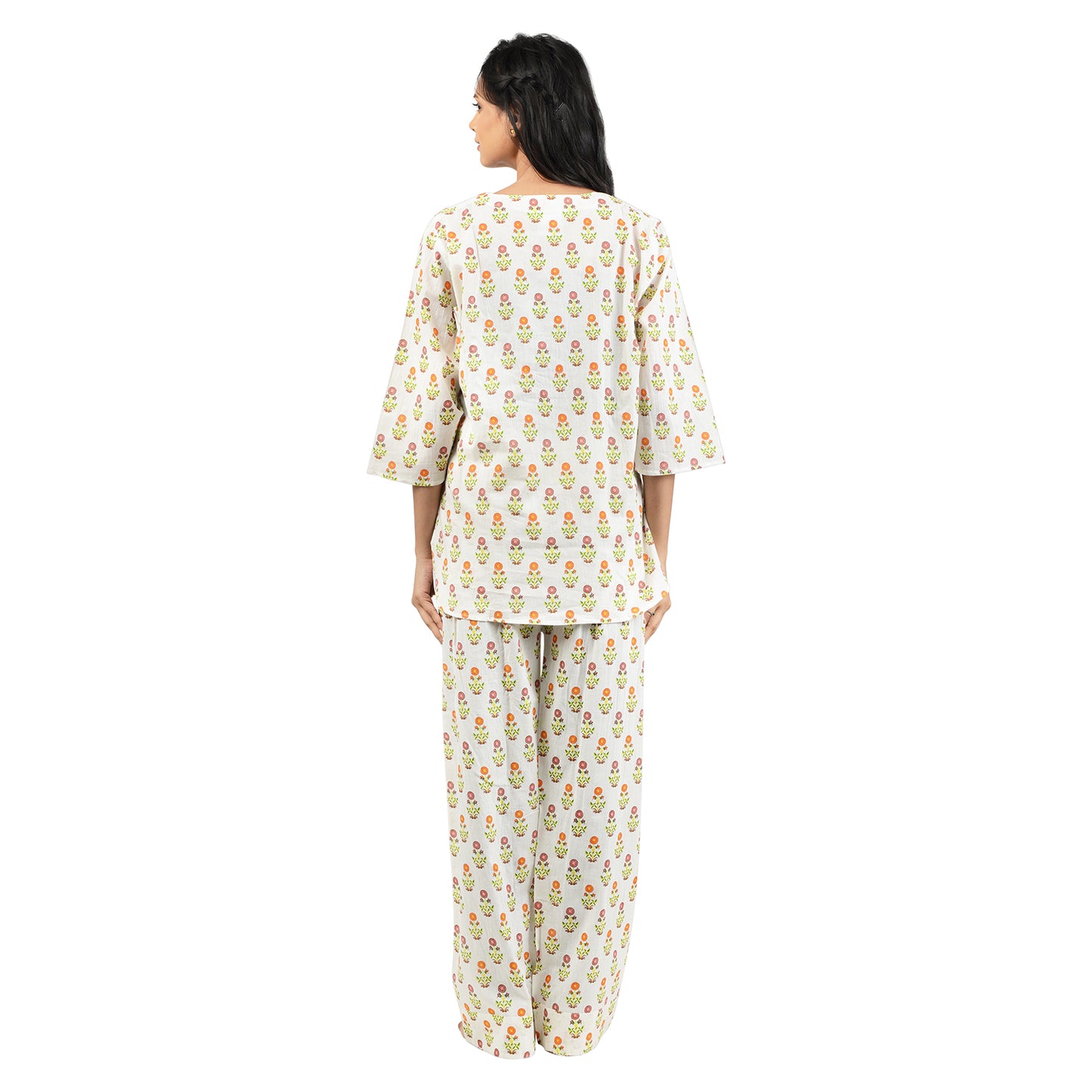 Merry Marigolds Printed Pajama Set