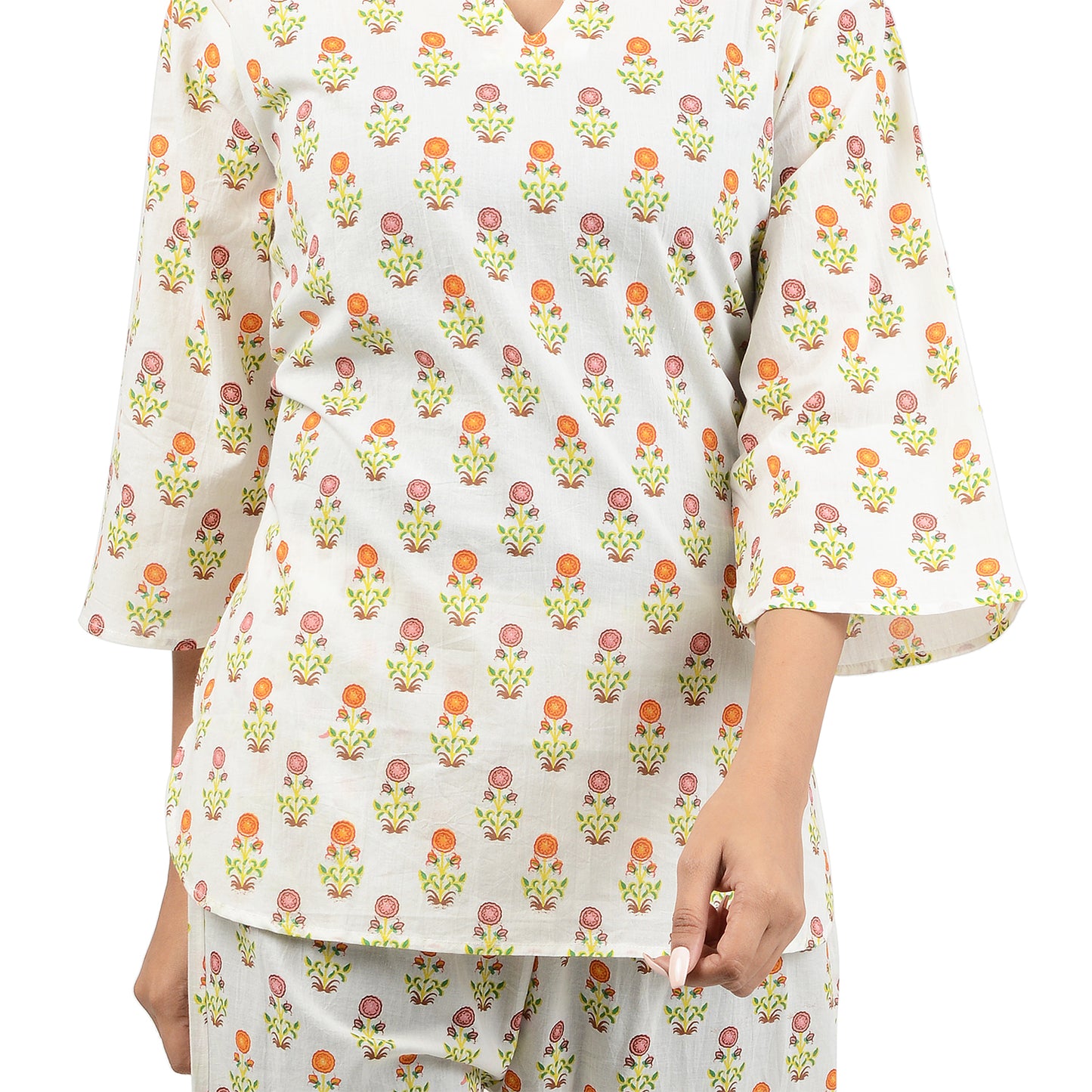 Merry Marigolds Printed Pajama Set