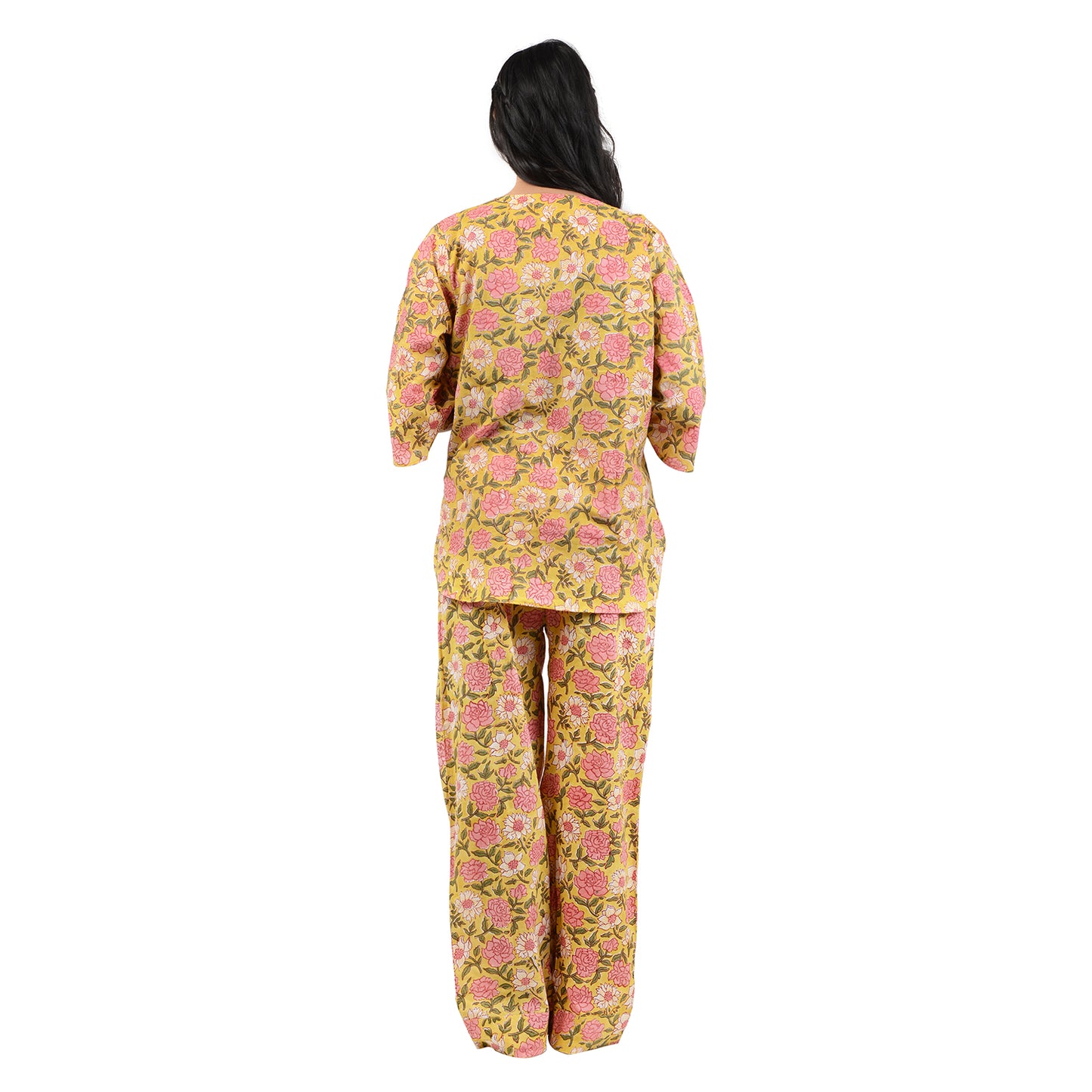 Spring Garden Printed Pajama Set