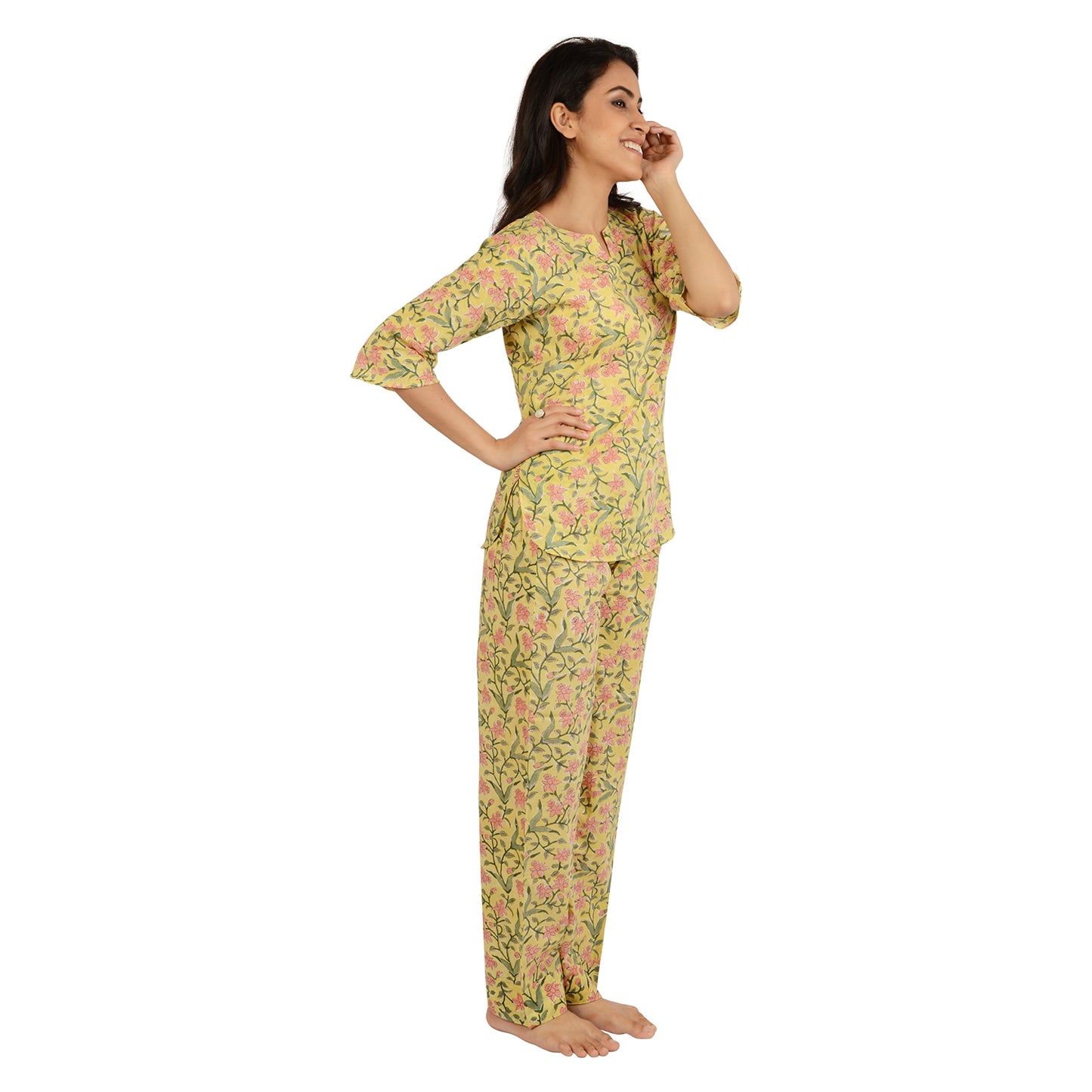 Passion Fruit Forest Printed Pajama Set