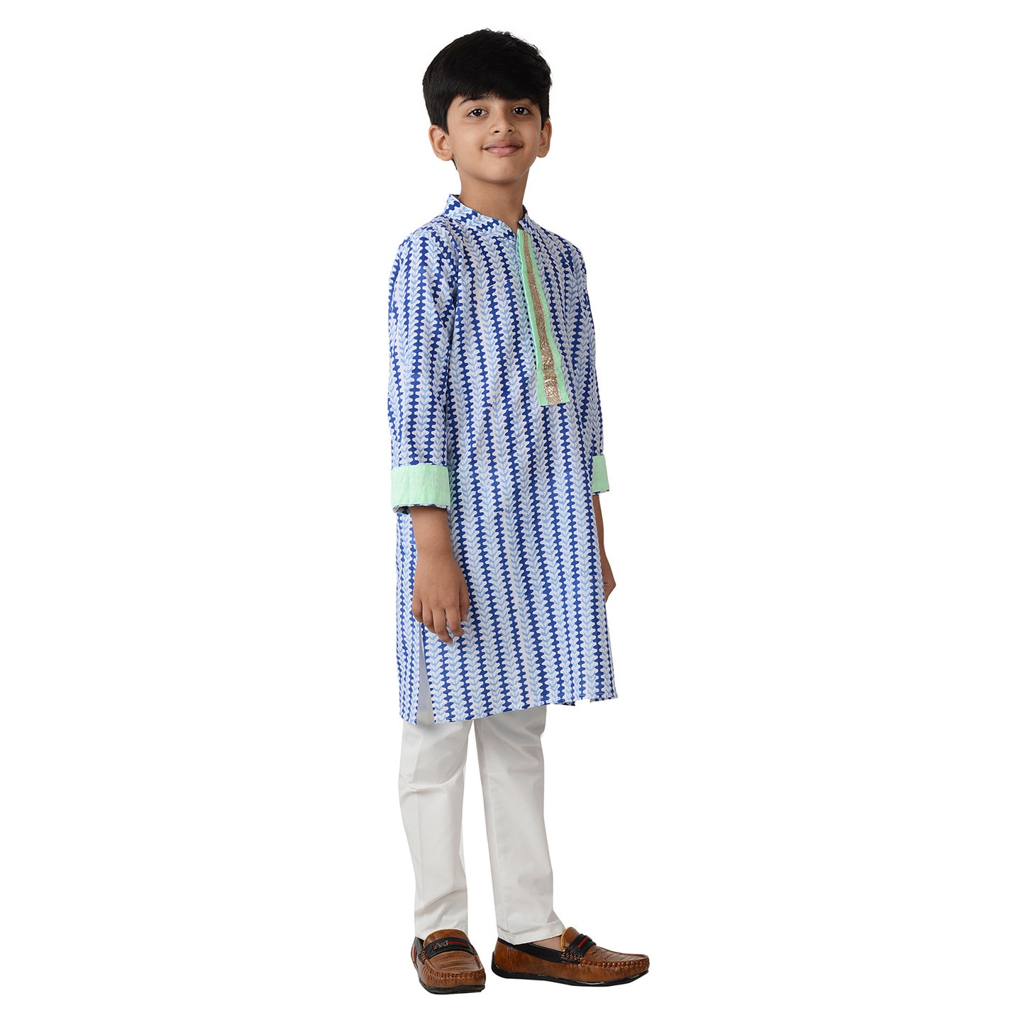 Blue Vine Kurta Set
