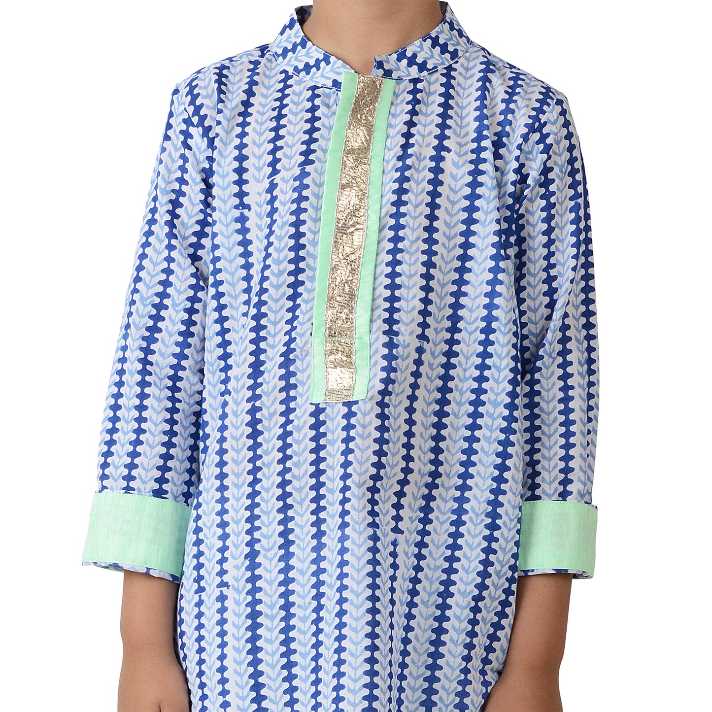 Blue Vine Kurta Set