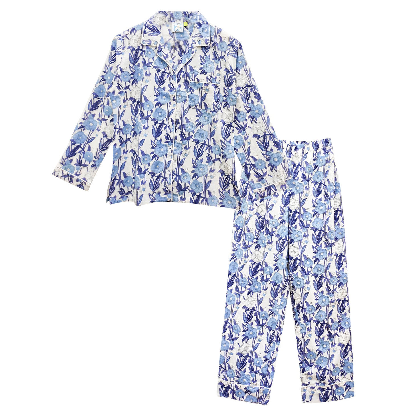 Ink Carnation Forest Printed Pajama Set