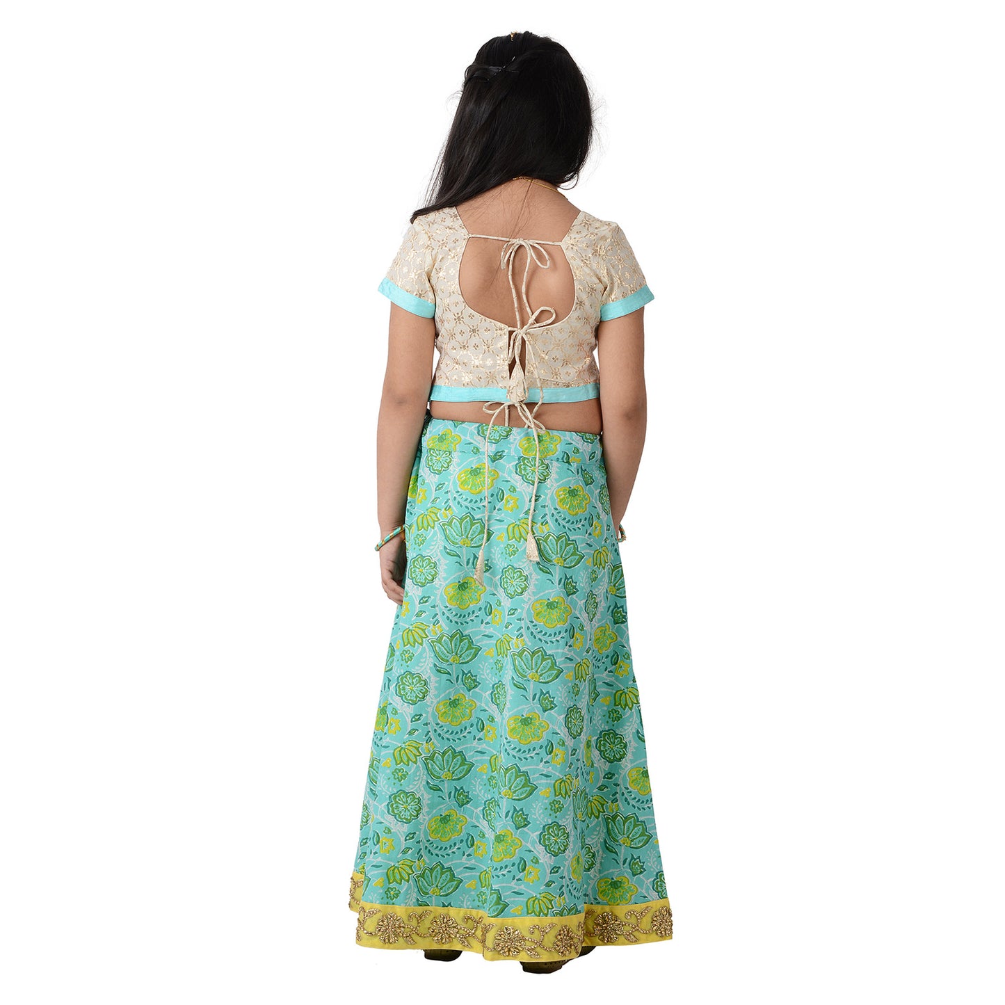 Aqua Bloom Lengha