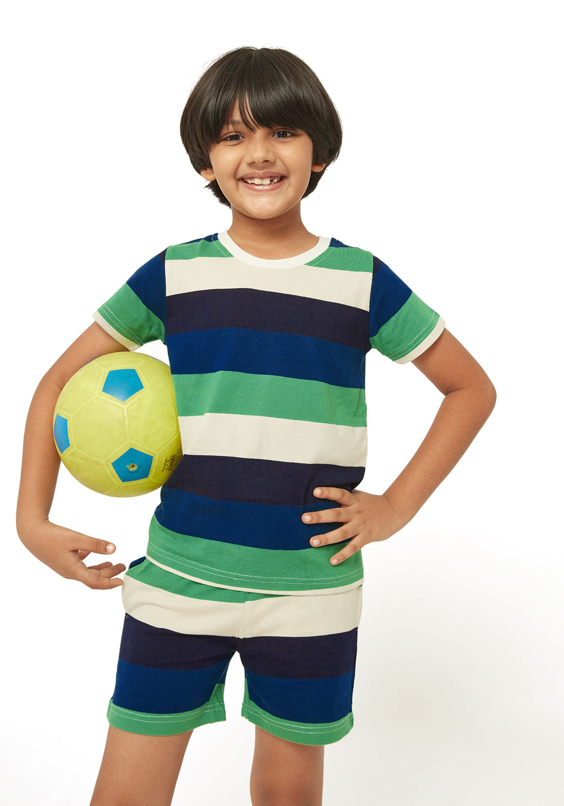 Rugby Stripe Night Wear Set