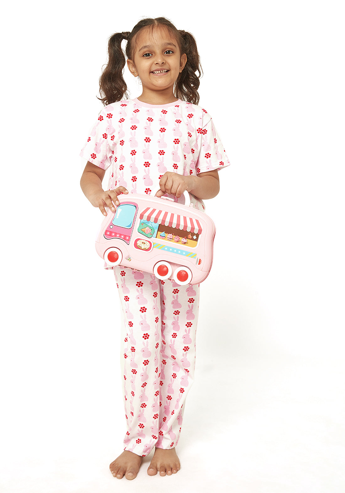 Rosy Rabbits Night Wear Set