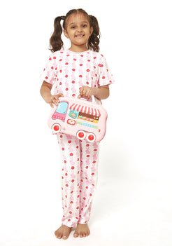 Rosy Rabbits Night Wear Set