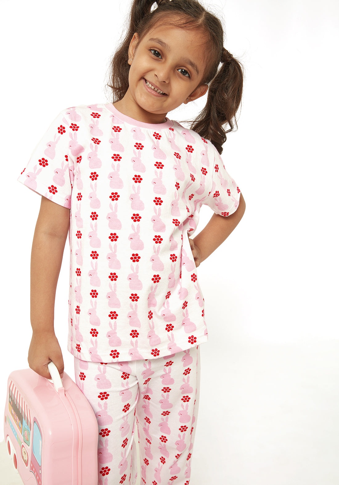 Rosy Rabbits Night Wear Set