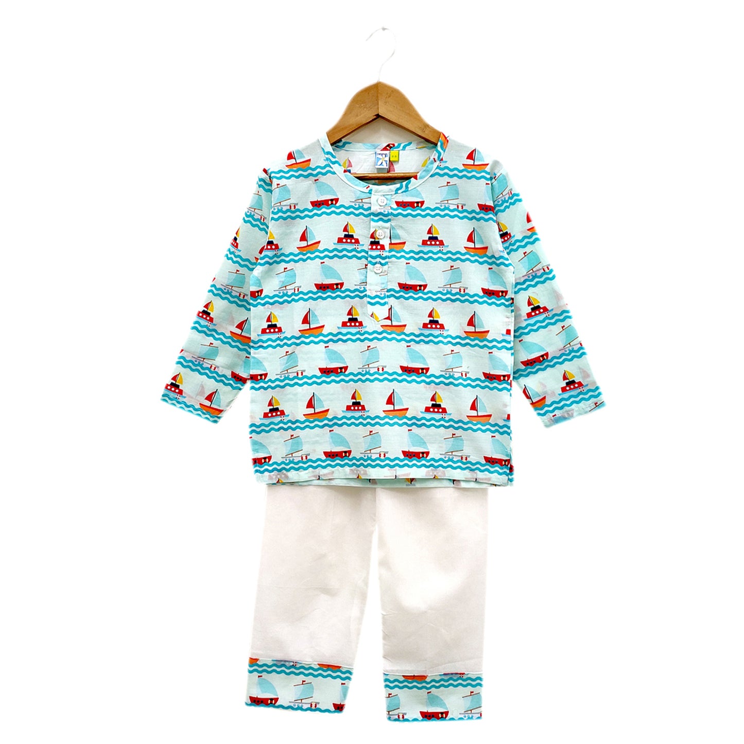Navy Boat Bevvy Night Wear Set