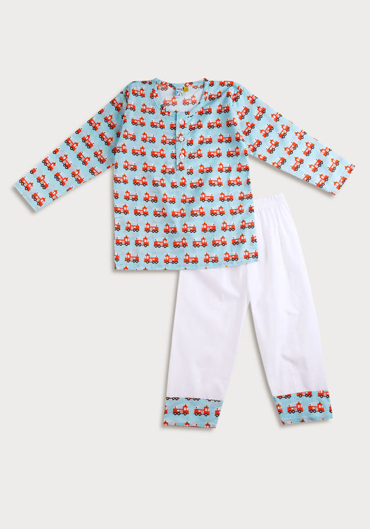 Fire Truck Night Wear Set