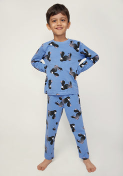 Gorillas In The Mist Print  Night Wear Set