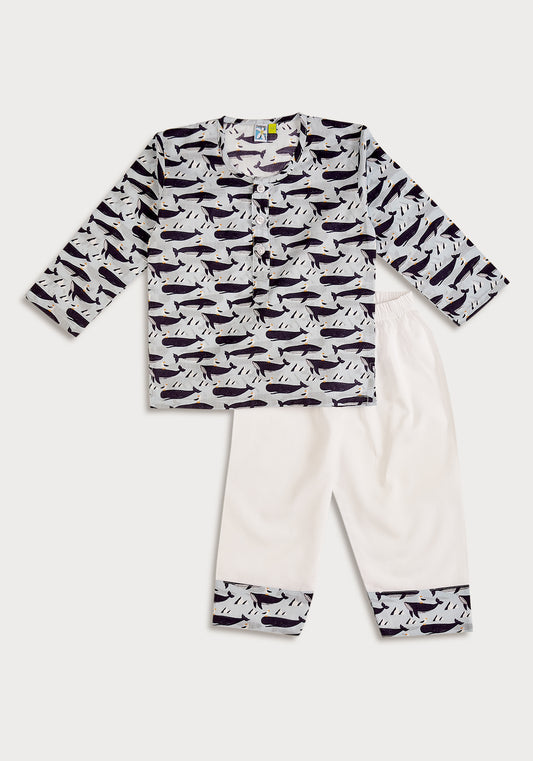 Whale Whist Night Wear Set