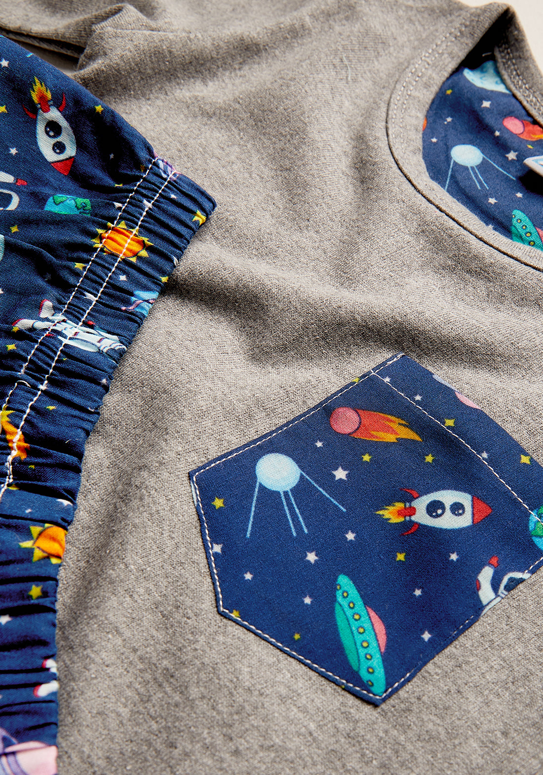 Satellite Spaceships Night Wear Set