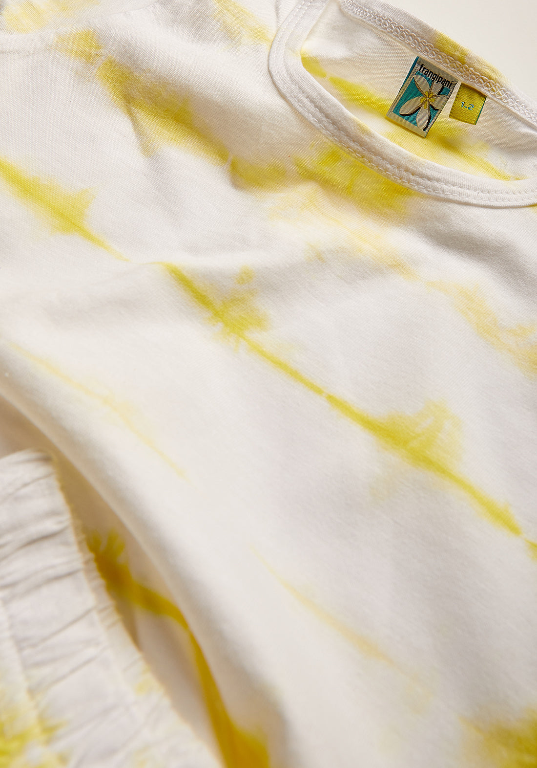 Yellow Splash Tie Dye Play Suit Night Wear Set