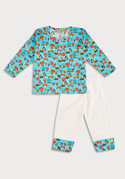 Construction Canvas Night Wear Set
