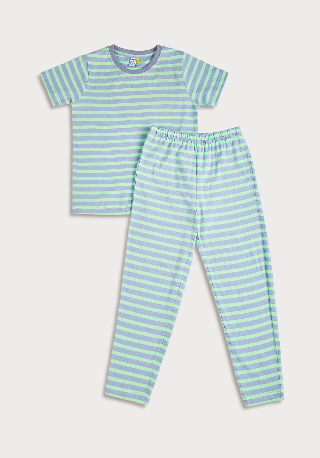 Aqua Stripe Surprise Night Wear Set