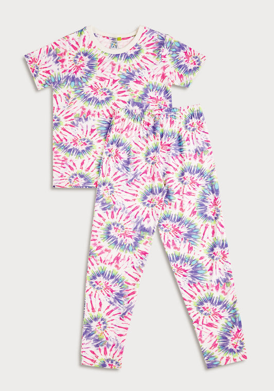 Tie Dye Night Wear Set