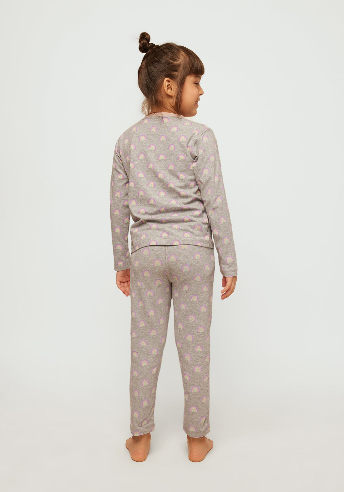 Rainbow Riddles Print Night Wear Set