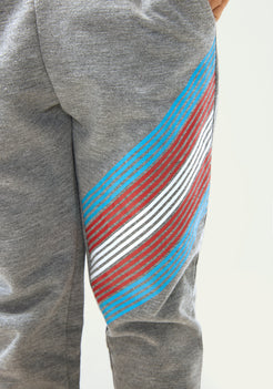 Grey Melange Terry Track Pant
