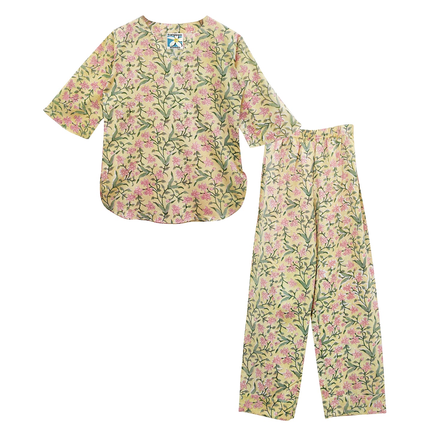 Passion Fruit Forest Printed Pajama Set