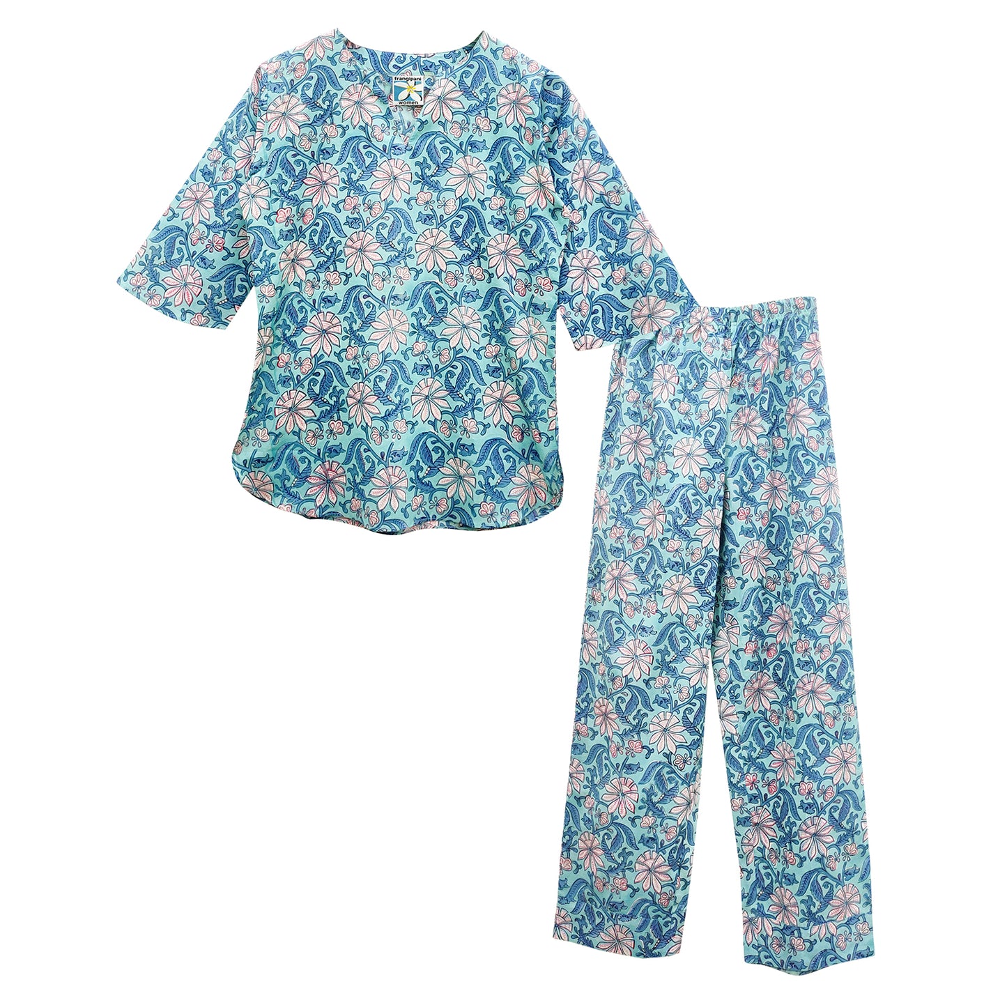 Enchanted Blooms Printed Pajama Set