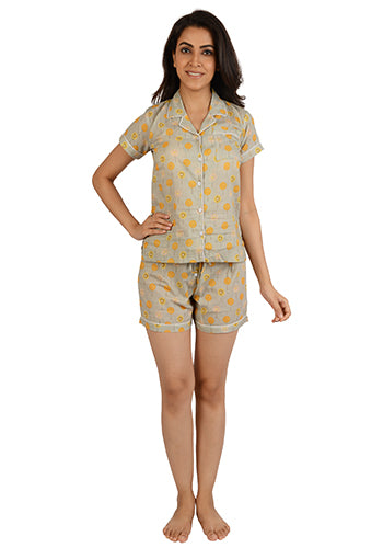 Dandelion Dance Printed Pajama Set