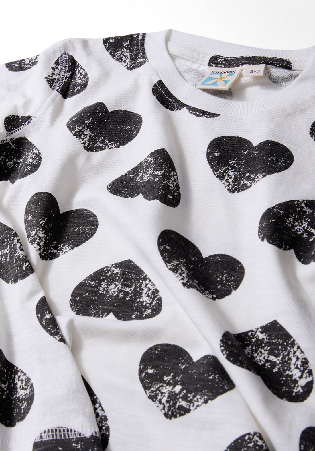 Hello Happy Hearts Print  Night Wear Set