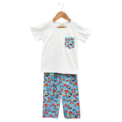 Construction Campus Night Wear Set