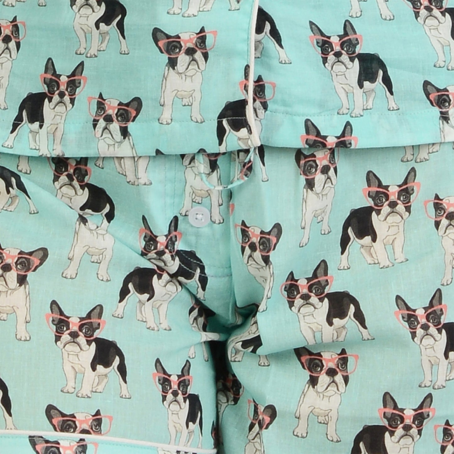 Beachside Bulldogs Printed Pajama Set