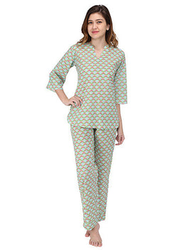 Lotus Lake Printed Pajama Set