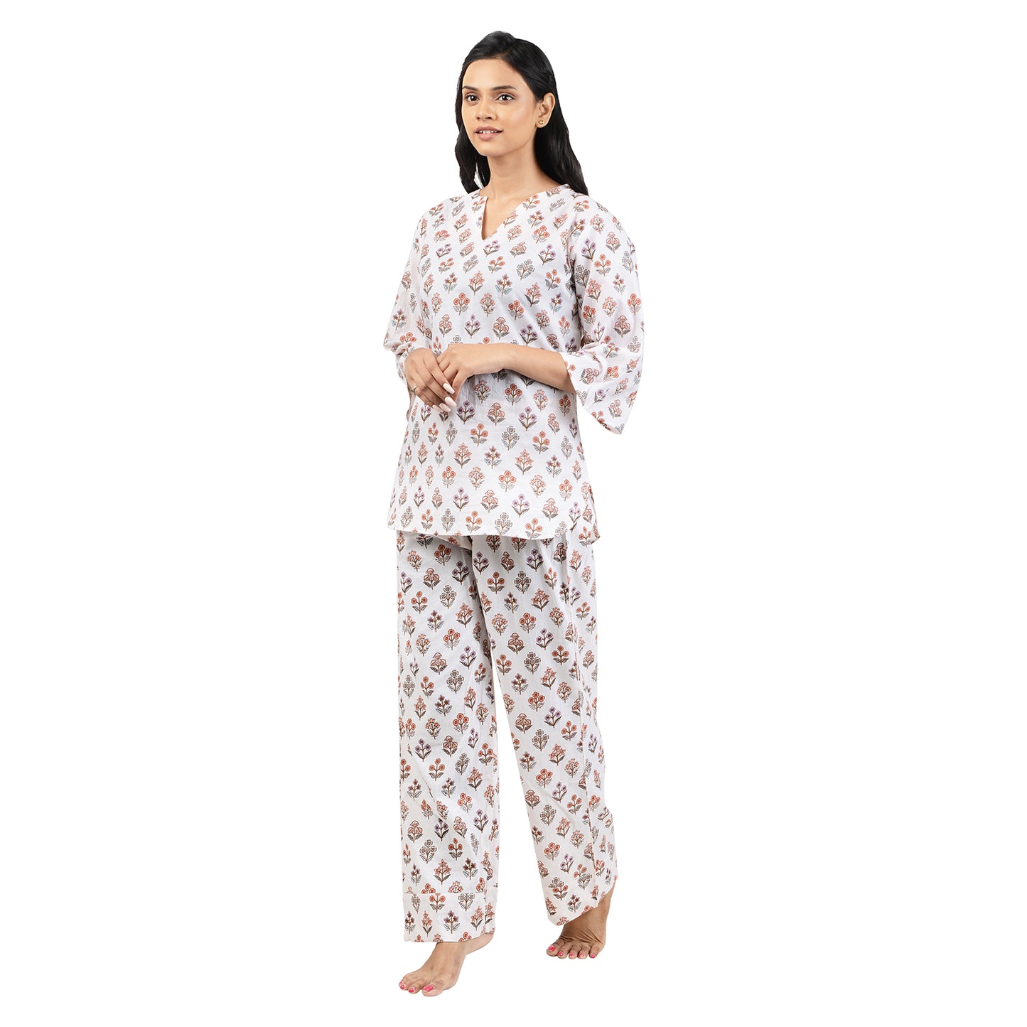 Bloom Bouguet Printed Pajama Set