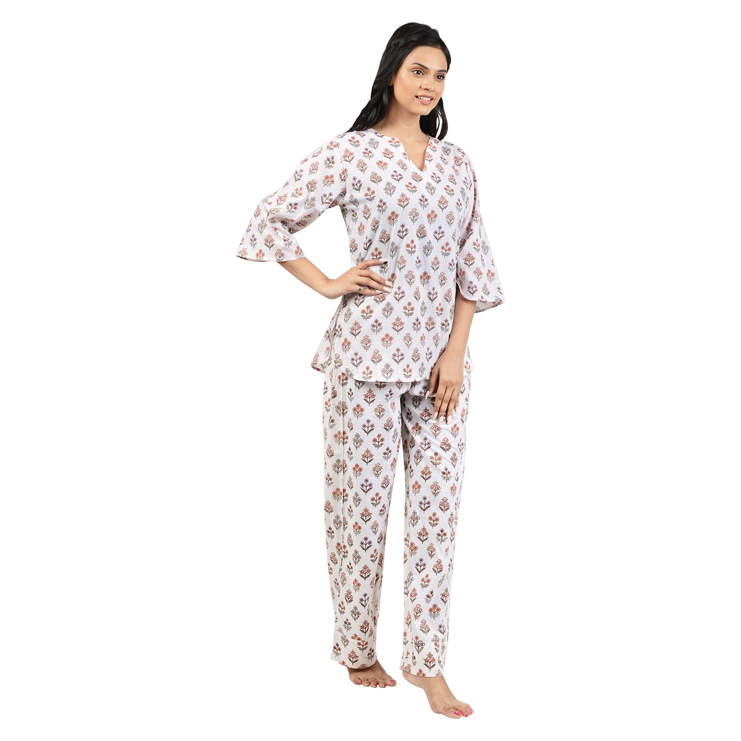 Bloom Bouguet Printed Pajama Set