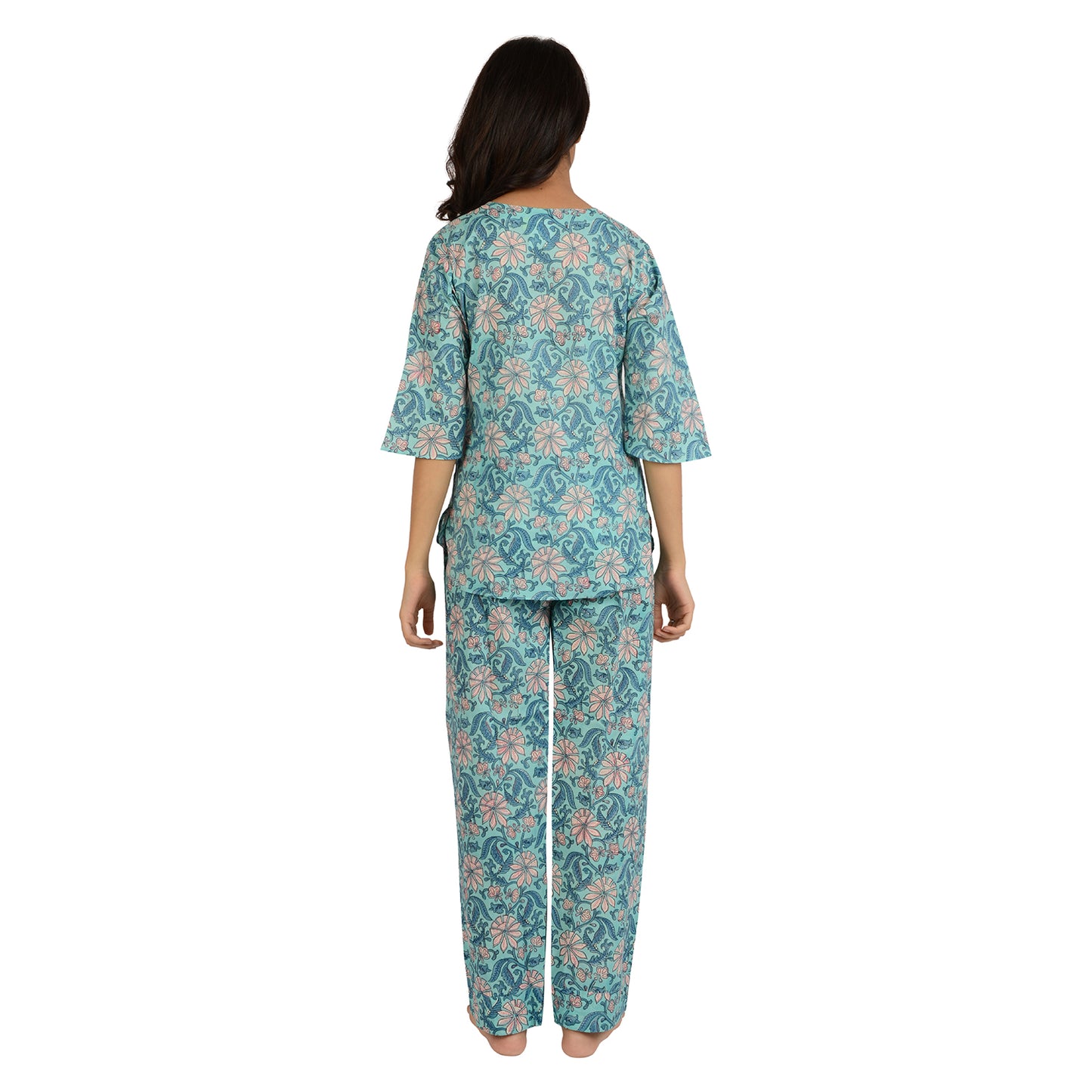 Enchanted Blooms Printed Pajama Set