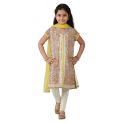 Pink Floral Lace Kurti