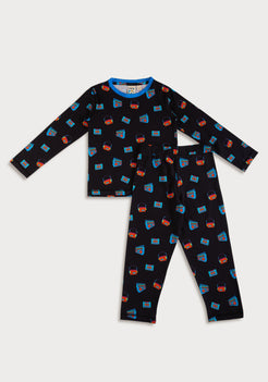 Rockstar Ruminations Print  Night Wear Set