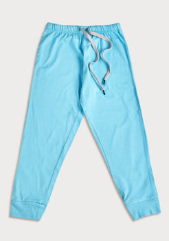 RED, WHITE AND BLUE BOAT PRINT KNITTED PANTS