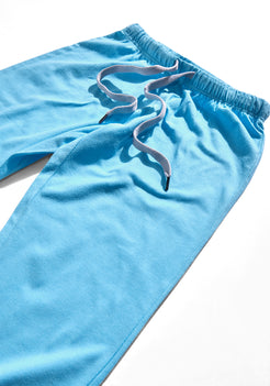 RED, WHITE AND BLUE BOAT PRINT KNITTED PANTS