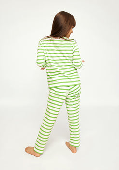 STRIPE AND FAIRY PRINT PAJAMA SET