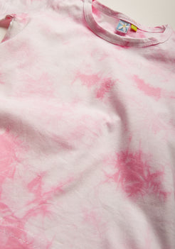Rose Pink Tie Dye Play Suit Night Wear Set