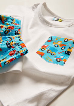 Construction Campus Night Wear Set