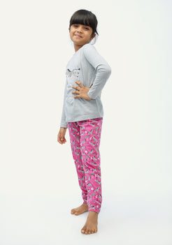 PINK, BLACK AND WHITE ZEBRA PRINT Tees + Track Pants